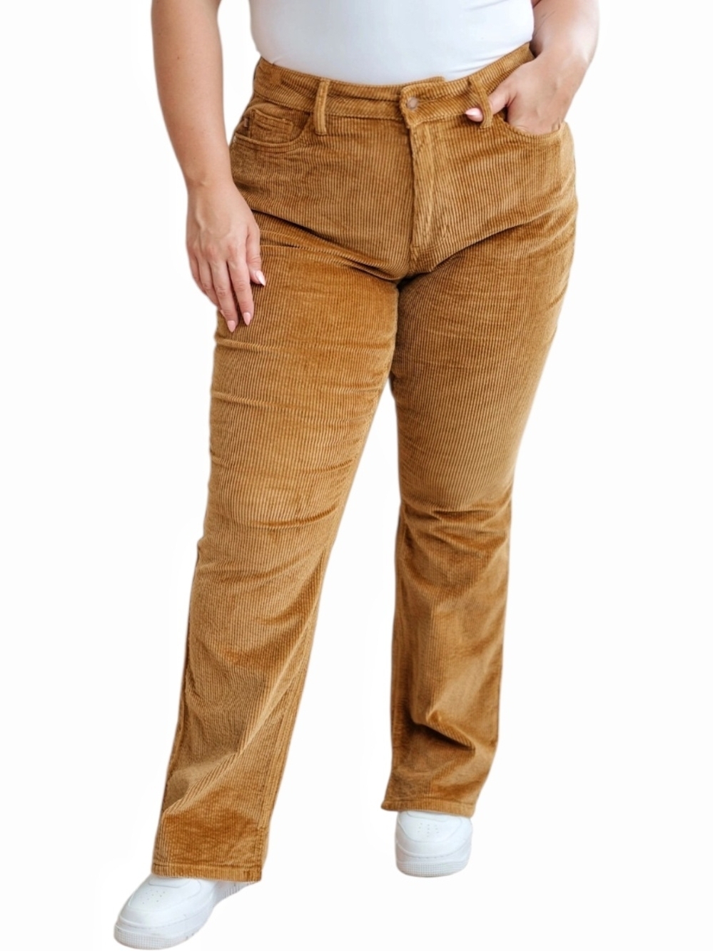 Laura Scott - Straight Leg Corduroy Pants